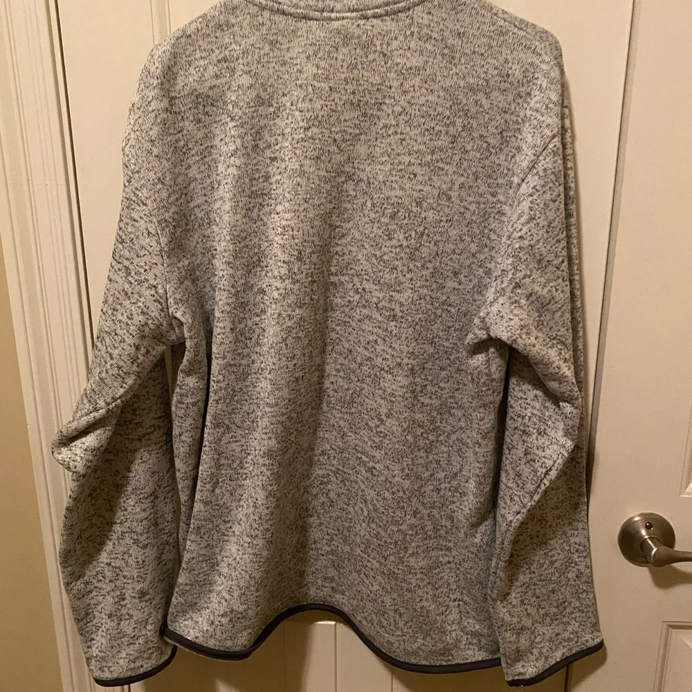 🟣🟡LSU Champion Gray Quarter-Zip Sweater-Size XL - Picture 4 of 4
